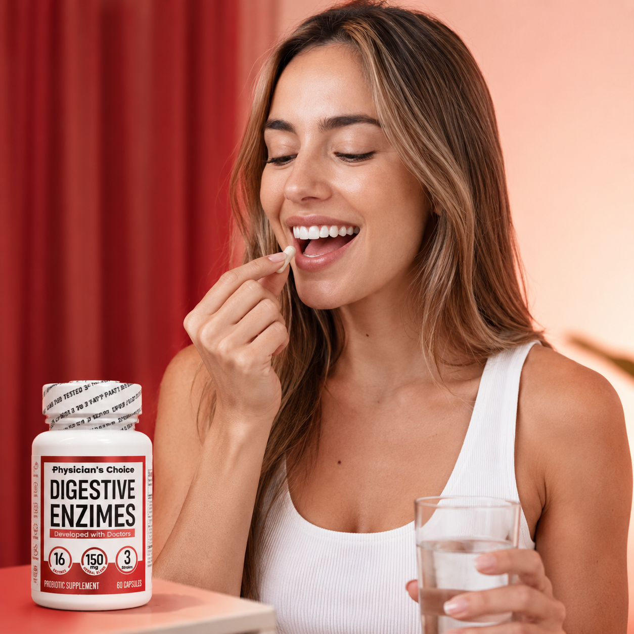 Digestive Enzimes 60 capsulas: Ayuda a digerir comidas más fácilmente.