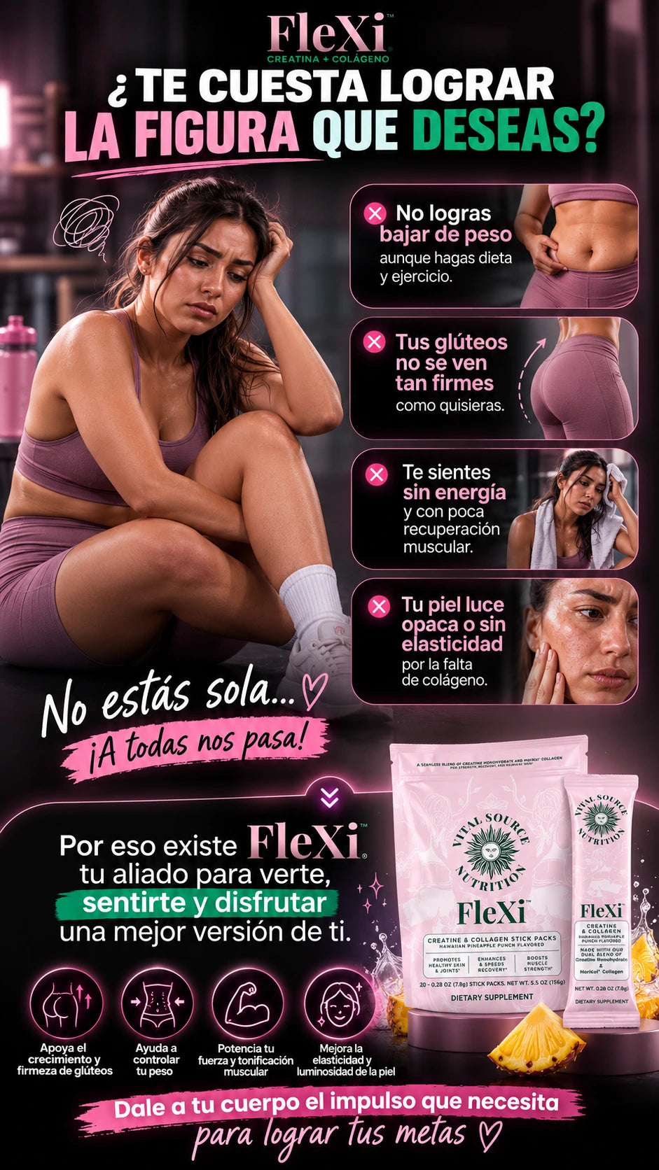 Persona fatigada tras entrenar: poca energía, recuperación lenta y avance lento.